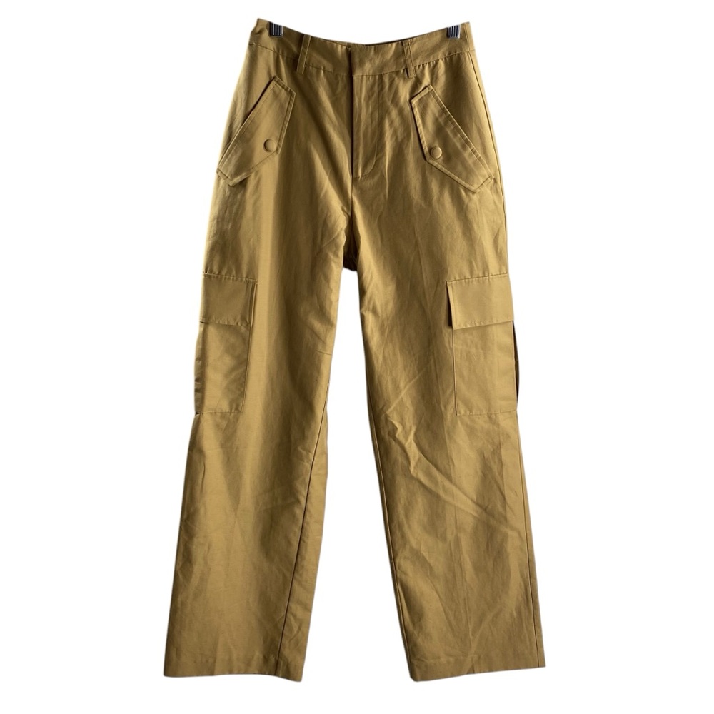 RAILS SIZE 0 TAN POCKETS WIDE LEG COTTON BLEND DALEY PANTS NWT $248